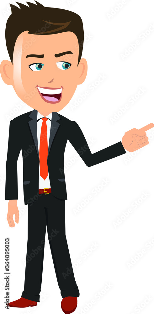 Joyful Teacher mentor trainer businessman manager indicating pointing with smile Joyful Teacher mentor trainer businessman manager indicating pointing with smile