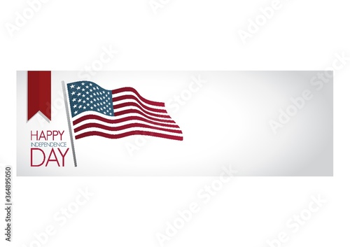 independence day banner of usa