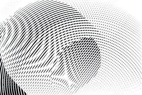 Abstract halftone dots and lines light background, geometric dynamic pattern, vector modern design texture for card, cover, poster, decoration.