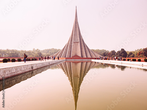 National Martyrs Monument. Bangladesh Liberation War memorial in Savar near Dhaka