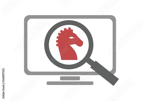searching for trojan virus