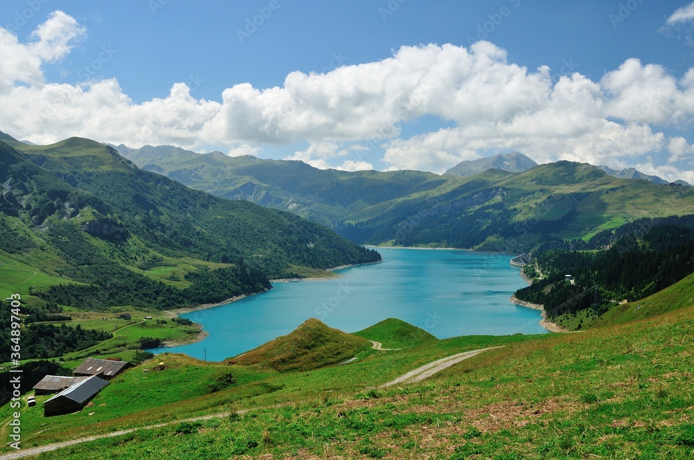 Lake of Roselend, Savoie, France