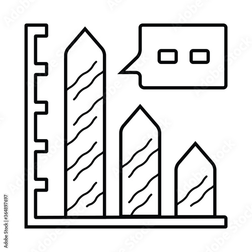 Bar Graph Icon vector illustration