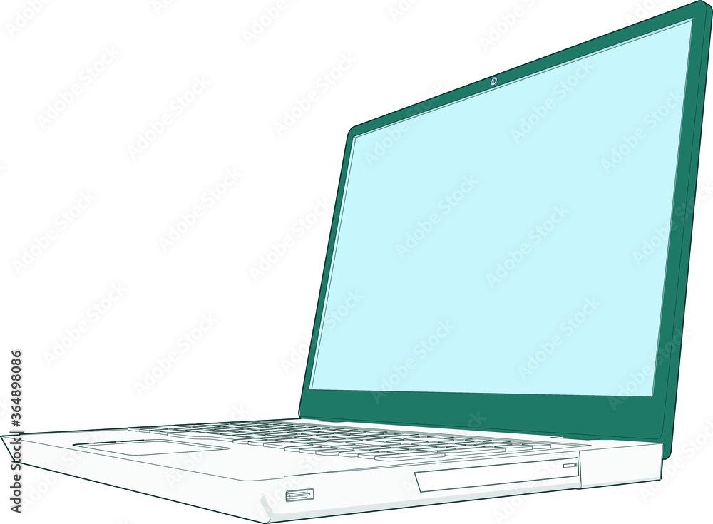Crazy professional artwork of a nice modern laptop perspective angle Crazy professional artwork of a nice modern laptop perspective angle