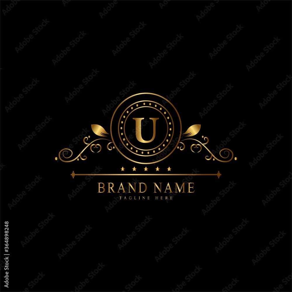 U premium luxury gold monogram logo. U letter logo. U monogram luxury gold logo. U premium luxury gold monogram logo. U letter logo. U monogram luxury gold logo.