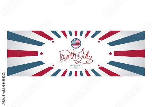 independence day banner of usa