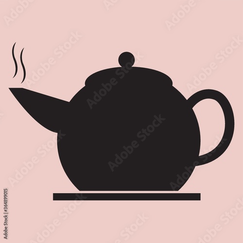 silhouette of teapot
