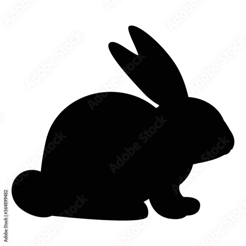 silhouette of rabbit