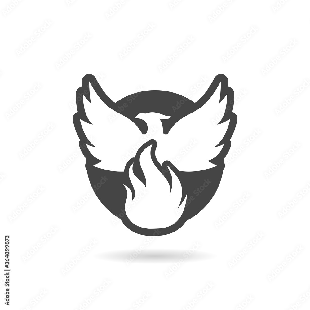 Phoenix icon with shadow Phoenix icon with shadow