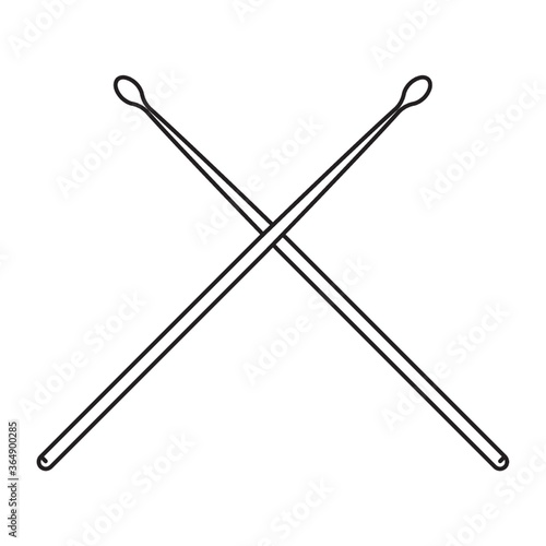 crossed drumsticks