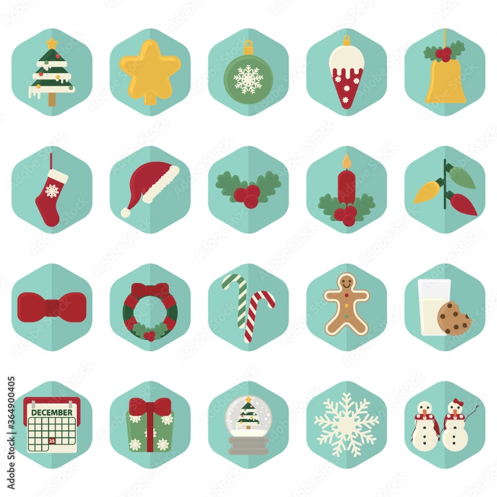 christmas icons christmas icons