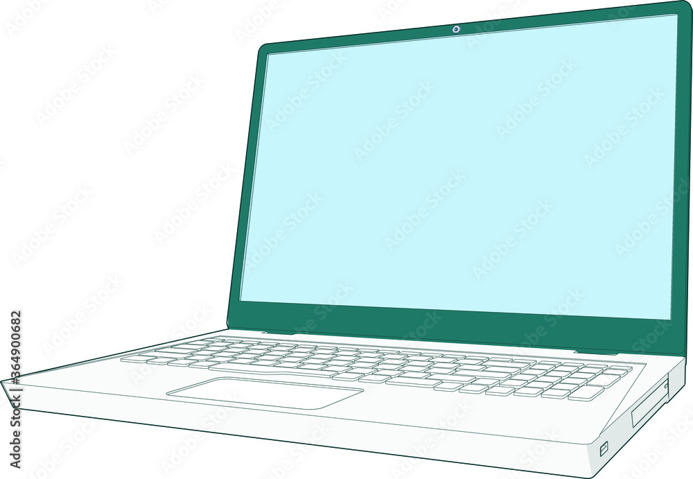 Crazy professional artwork of a nice modern laptop perspective angle Crazy professional artwork of a nice modern laptop perspective angle