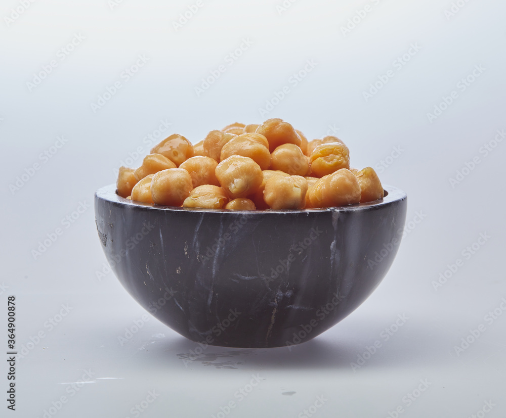 Chickpeas shot on white background Chickpeas shot on white background