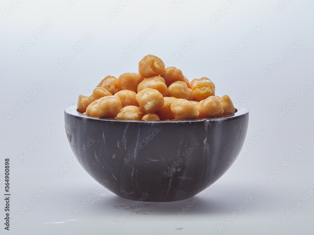 Chickpeas shot on white background Chickpeas shot on white background