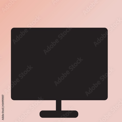 silhouette of monitor