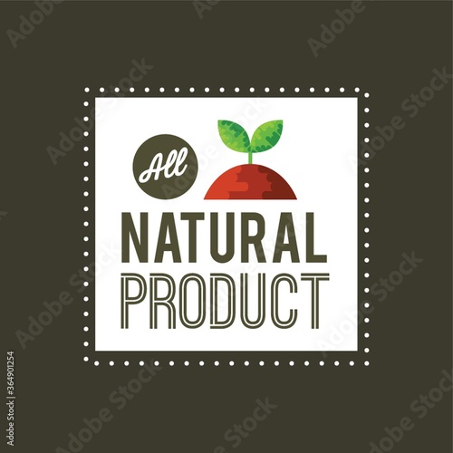 natural product label