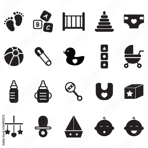 baby icon set