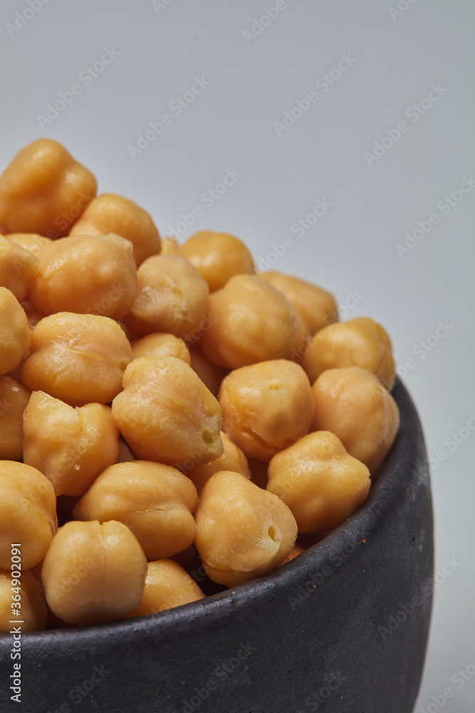 Chickpeas shot on white background Chickpeas shot on white background