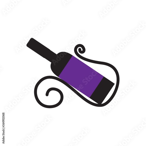 wine bottle in holder