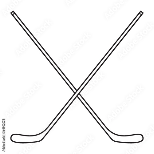 crossed ice hockey