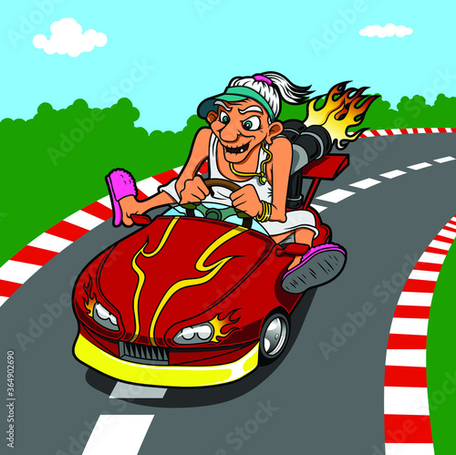 Race Car illustration vector