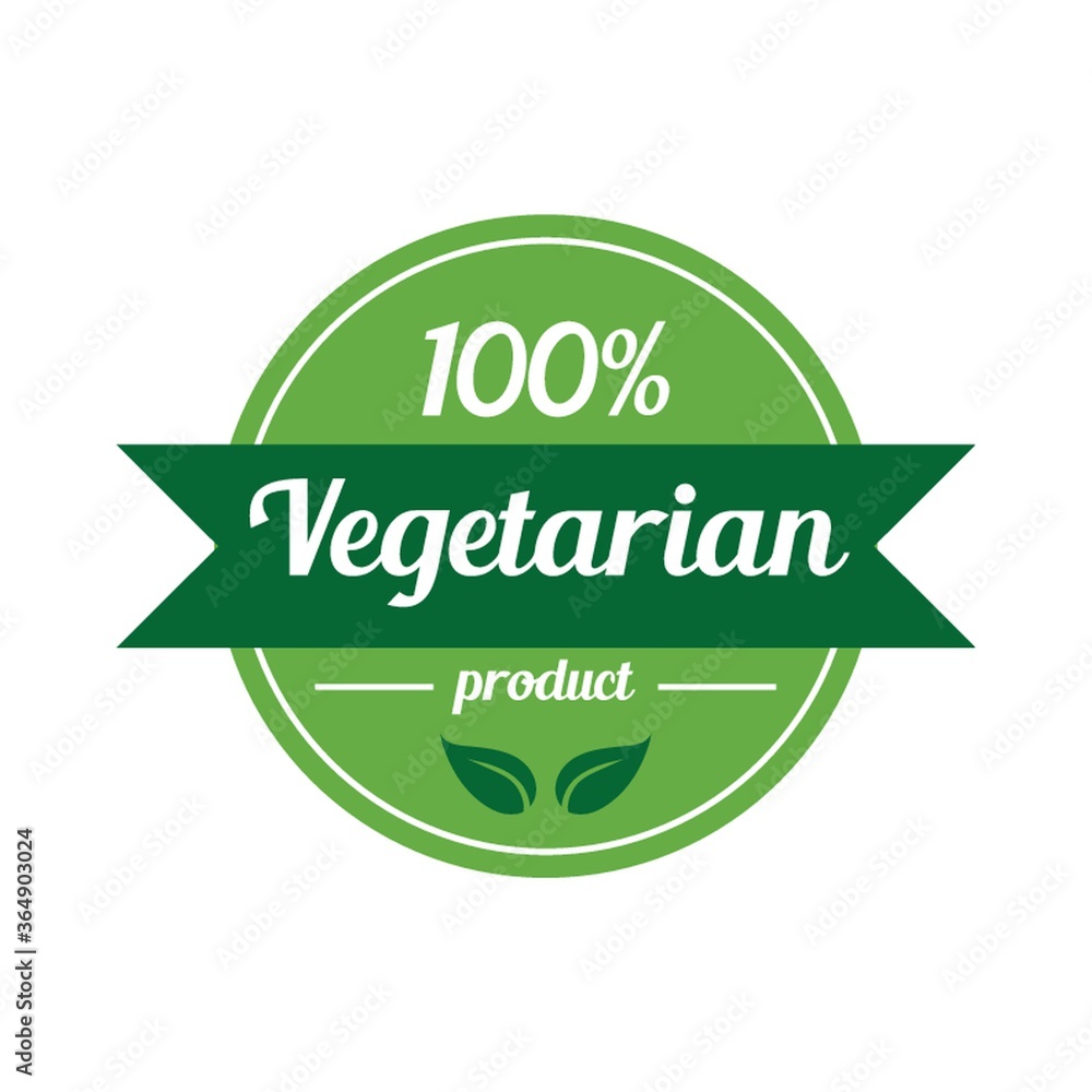 100 percent vegetarian label 100 percent vegetarian label