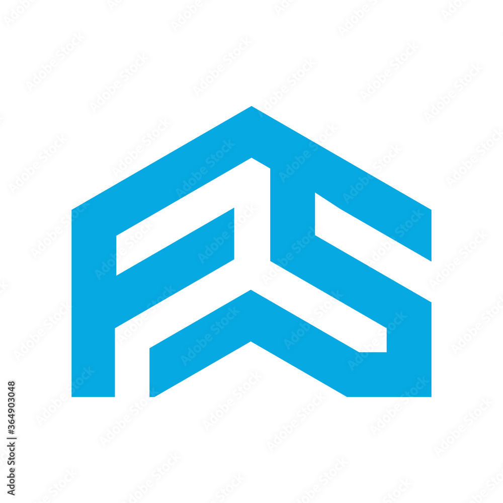 home initial F S concept. Construction logo template, Home and Real Estate icon. Housing Complex Simple Vector Logo Template. - vector home initial F S concept. Construction logo template, Home and Real Estate icon. Housing Complex Simple Vector Logo Template. - vector