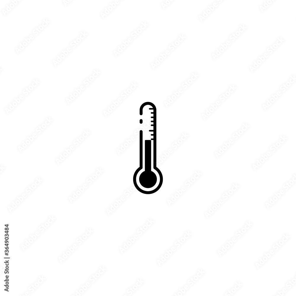 Thermometer icon. Vector illustration of thermometer. Thermometer icon. Vector illustration of thermometer.