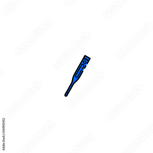 Medical thermometer icon. Vector illustration of Digital thermometer 