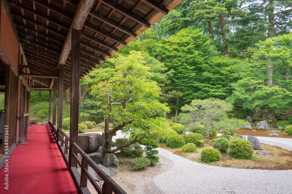 Fototapeta Świątynia Manshu-in (Manshu-in Monzeki) w Kioto, Japonia. Świątynia powstała w VIII wieku.