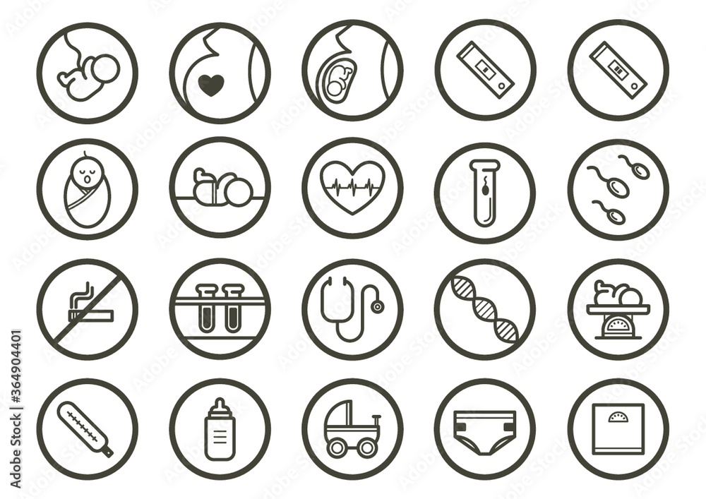 baby icon set baby icon set