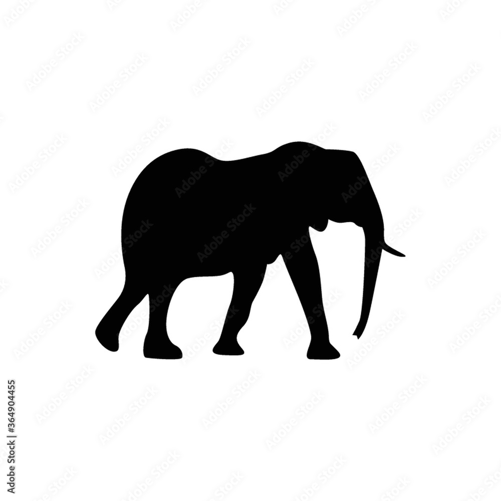 silhouette of elephant silhouette of elephant