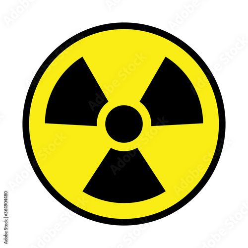 Nuclear Radiation Warning Symbol Sticker Sign