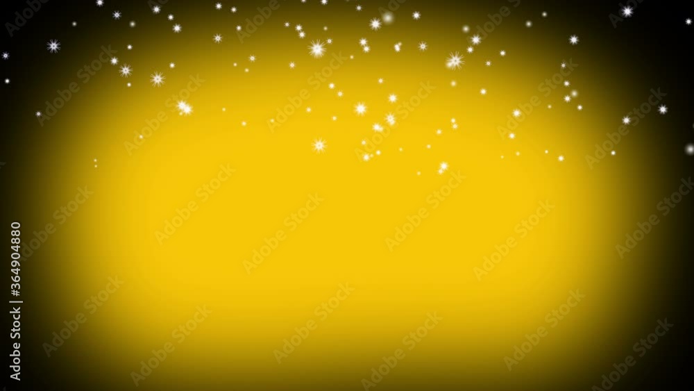 Snowflakes Animation Loop Background Yellow Snowflakes Animation Loop Background Yellow