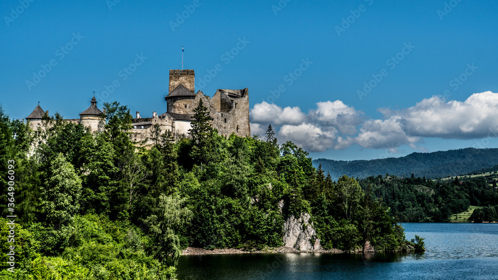 Castle on a rock by the lake