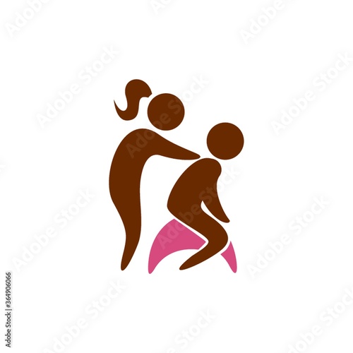 girl giving a shoulder massage