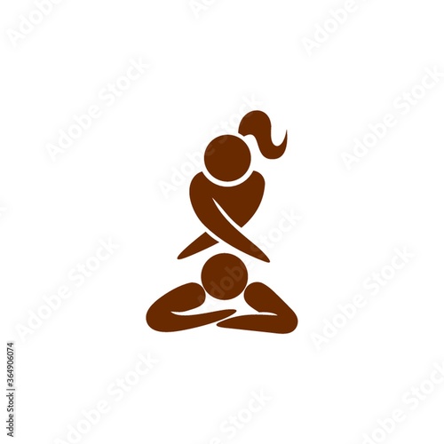girl giving a body massage
