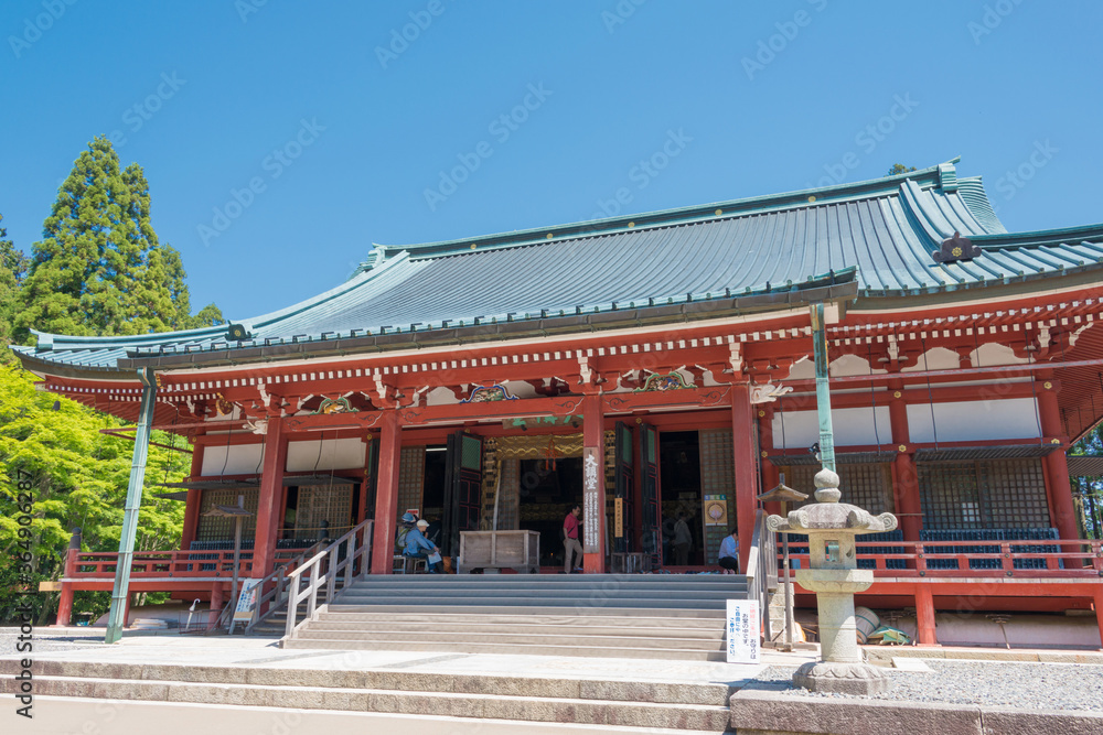 Enryakuji Temple in Otsu, Shiga, Japan. It is part of the UNESCO World Heritage Site - Historic Monuments of Ancient Kyoto (Kyoto, Uji and Otsu Cities).