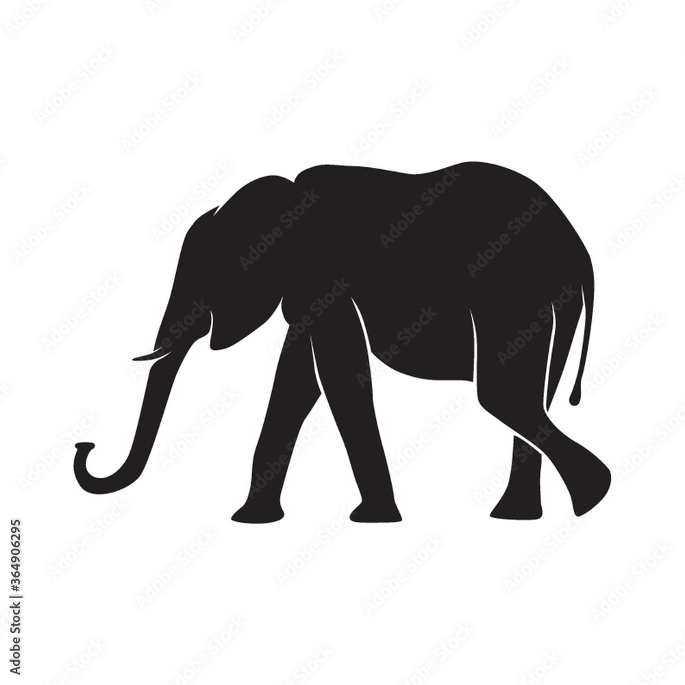 Fototapeta premium silhouette of an elephant