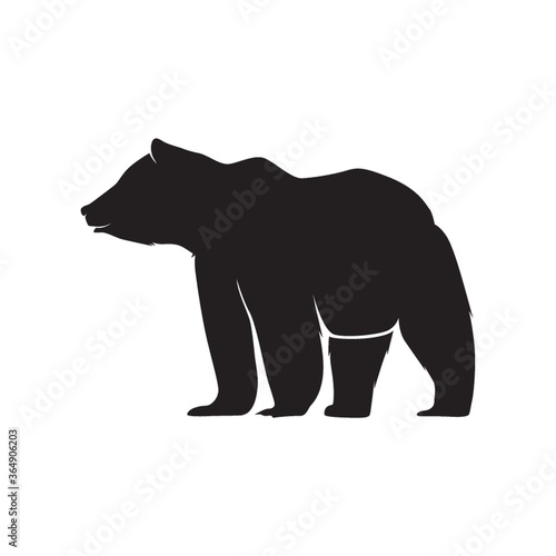 silhouette of a bear