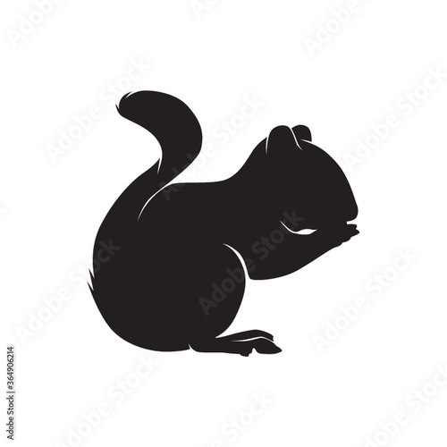 silhouette of a squirrel