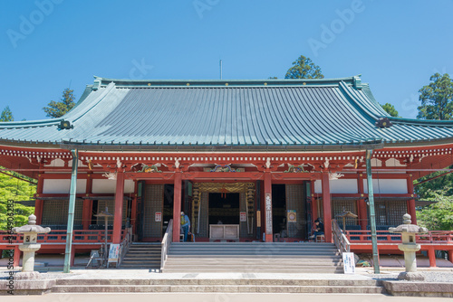 Enryakuji Temple in Otsu  Shiga  Japan. It is part of the UNESCO World Heritage Site - Historic Monuments of Ancient Kyoto  Kyoto  Uji and Otsu Cities .