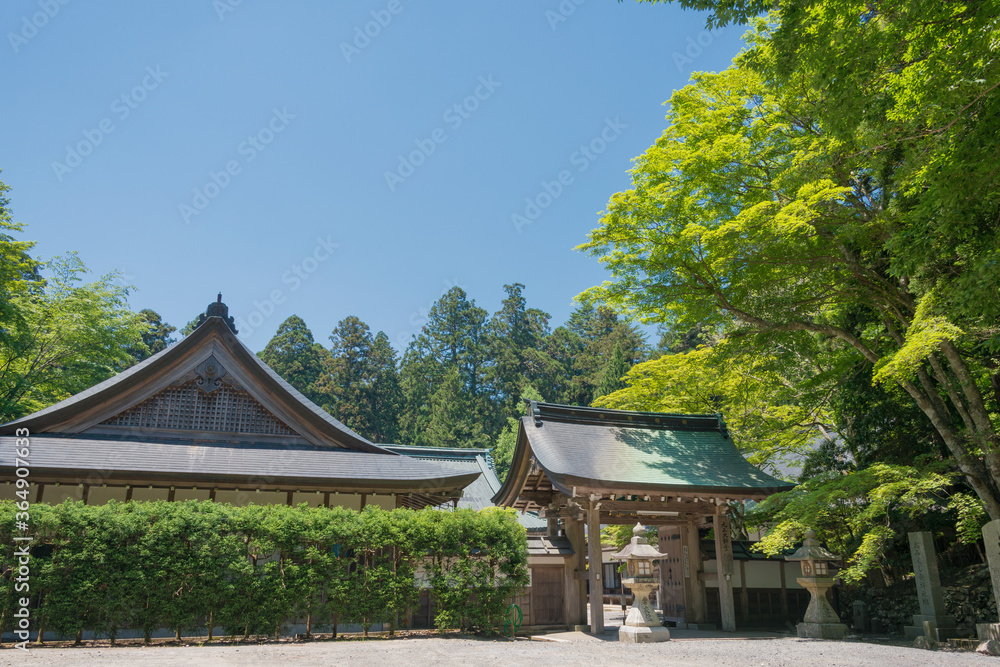 Yokawa Area at Enryakuji Temple in Otsu, Shiga, Japan. It is part of the UNESCO World Heritage Site - Historic Monuments of Ancient Kyoto (Kyoto, Uji and Otsu Cities).