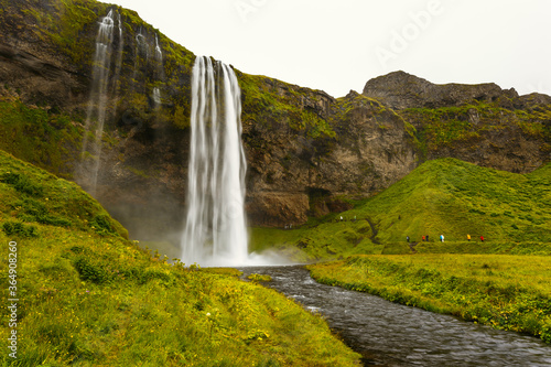 Seljalandsfoss  waterfall in the South Region in Iceland.