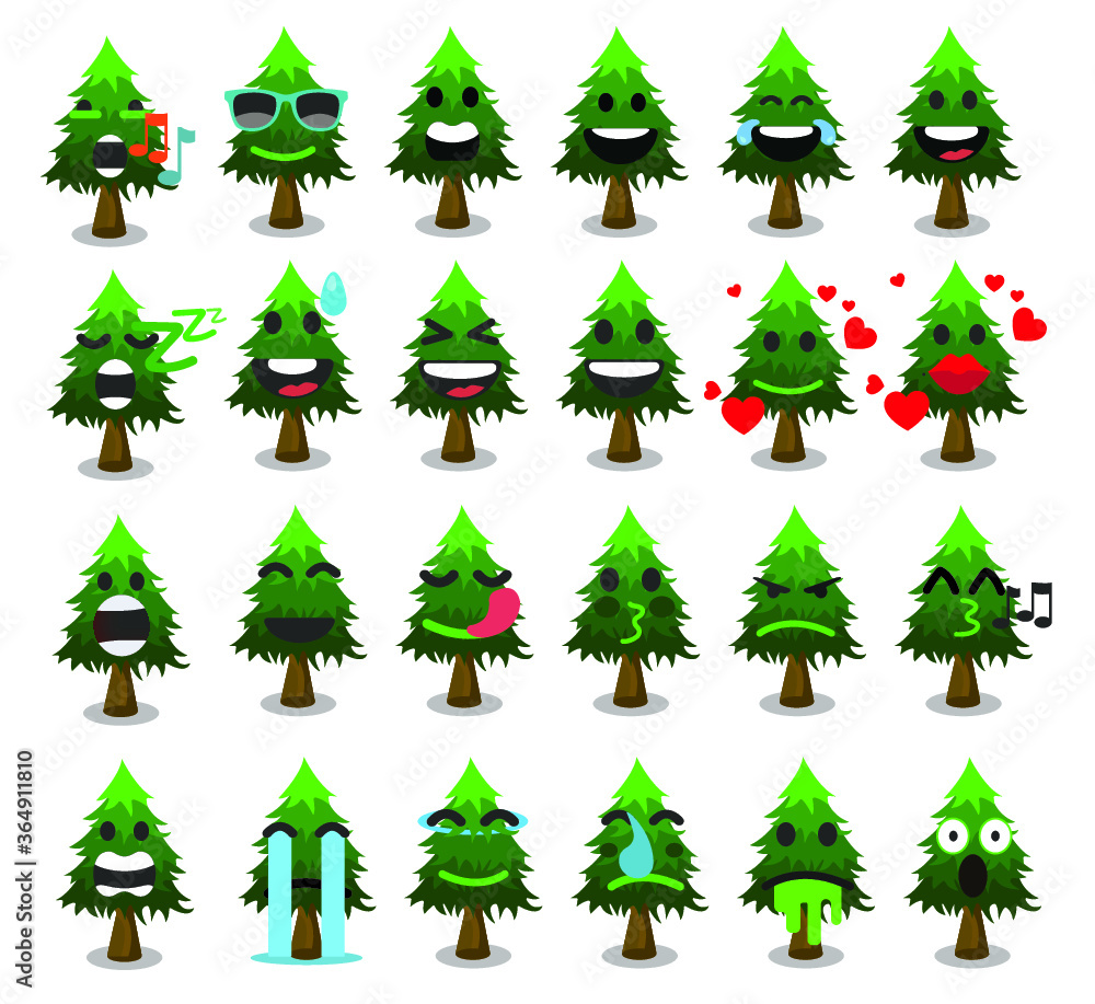 Pine tree icons