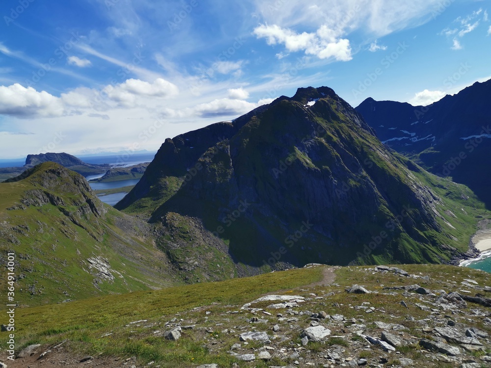 Lofoten Ryten Kvalvika beach Fredvang Hiking Trial Scenic NOrthern Norway Lofoten Ryten Kvalvika beach Fredvang Hiking Trial Scenic NOrthern Norway