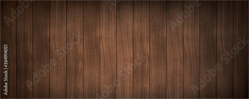 Wood texture, vector illustration. Natural Dark Wooden Background.