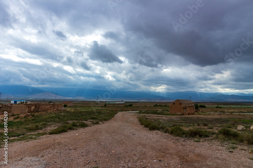 path between abandoned buildings