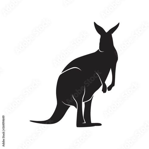 silhouette of a kangaroo