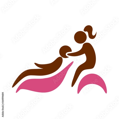 girl giving a head massage